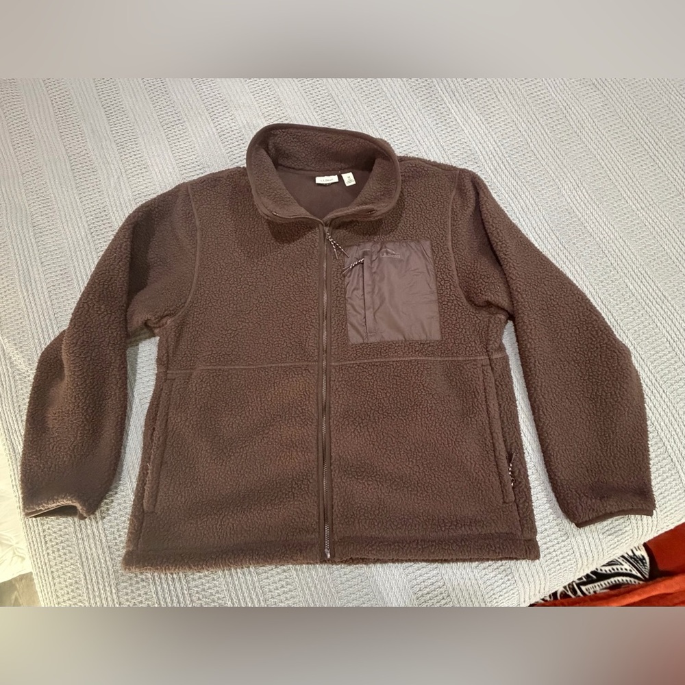 LL Bean mountainside fleece jacket size M